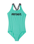 2026 New Arrival Girls' JDI Crossback 1Piece Swimsuit :Aurora Green wholesalehk.shop