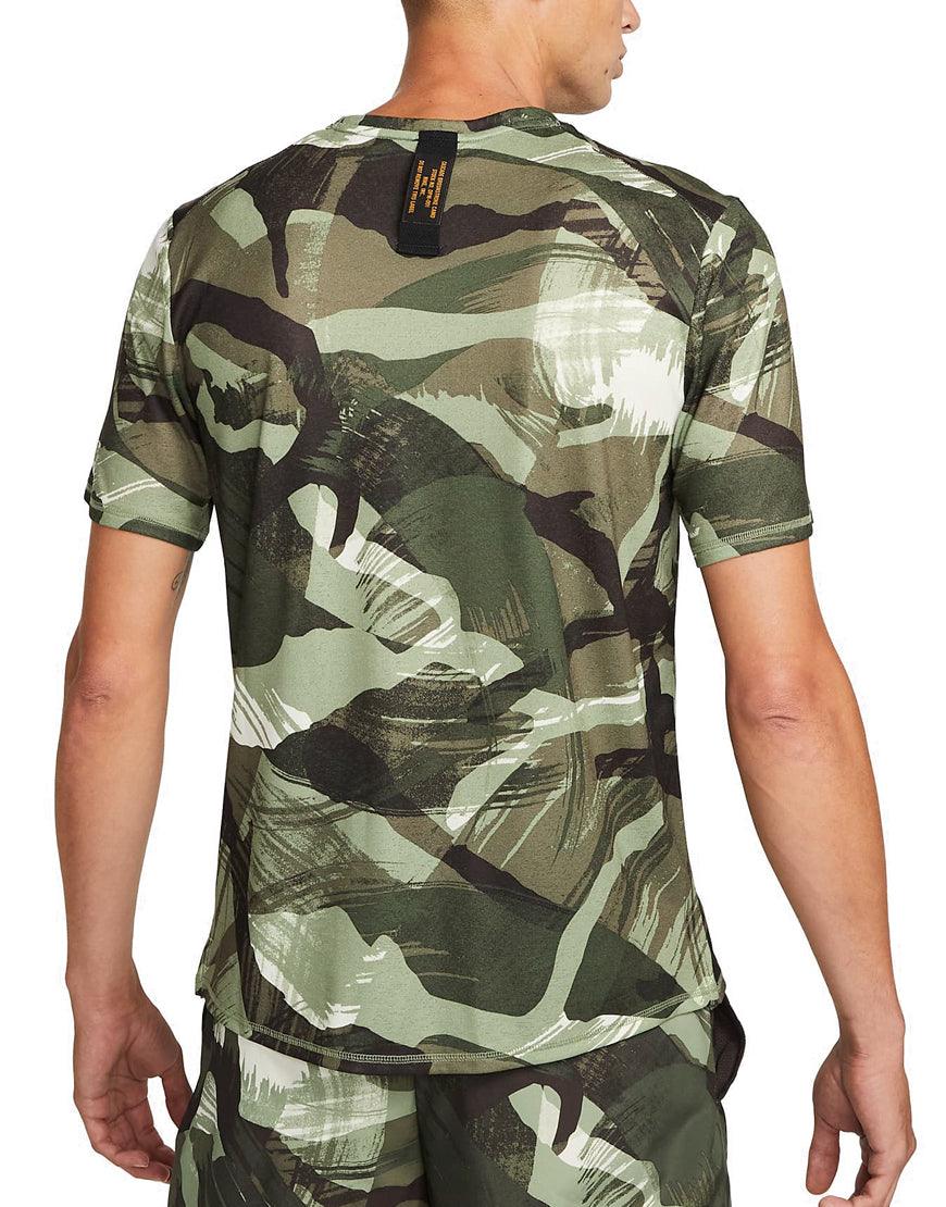2026 New Arrival Men's DriFit Miler Camo Running Tee :Oil Green wholesalehk.shop