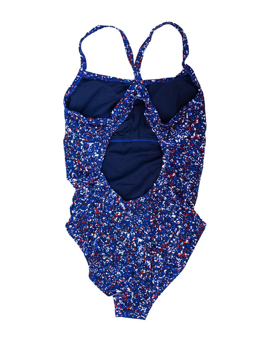2026 New Arrival Women's 1Piece Swimsuit :Blue | Red wholesalehk.shop