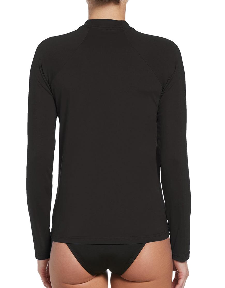 2026 New Arrival Women's Essential Hydroguard Swim Shirt :Black wholesalehk.shop