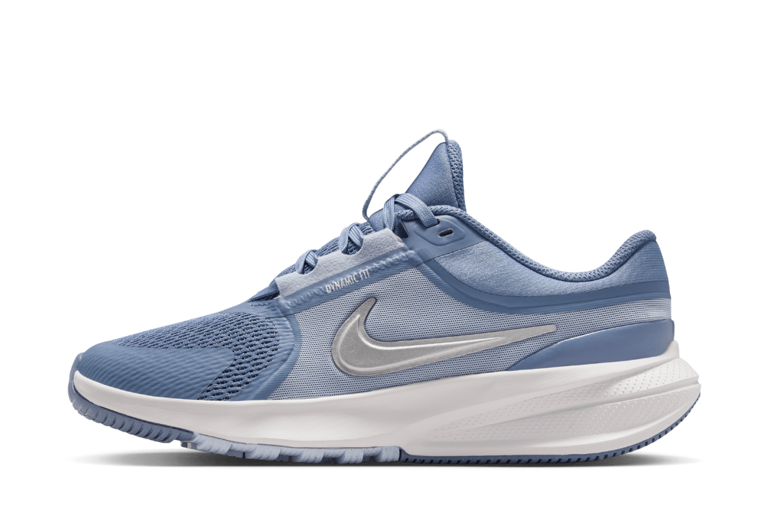 2026 New Arrival Star Runner 5 (GS) Older Kids' :World Indigo | Metallic Silver wholesalehk.shop