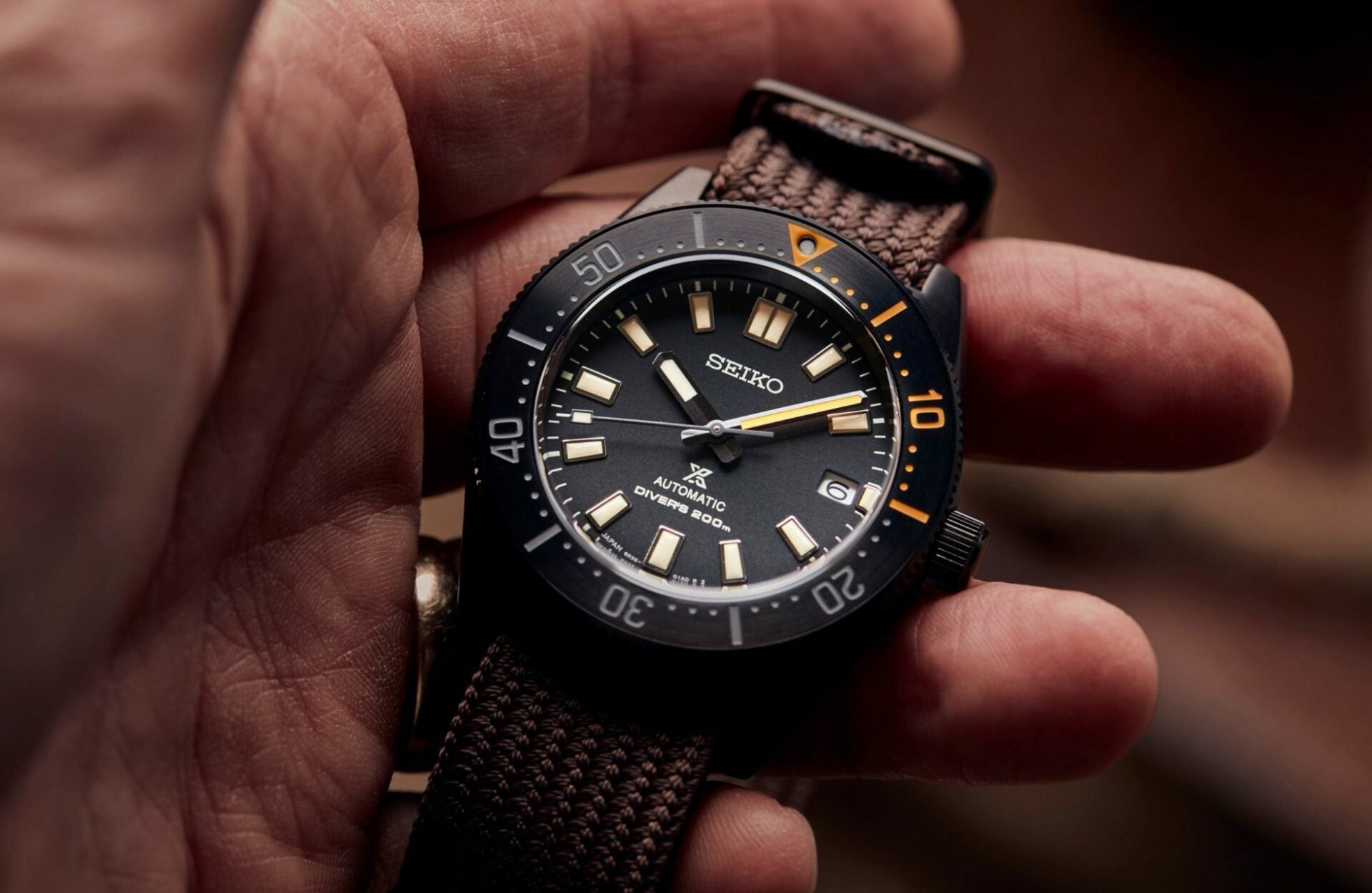 Seiko Prospex Black Series 1965 Limited Edition Black Dial Brown NATO Strap Watch For Men - SPB253J1 wholesalehk.shop