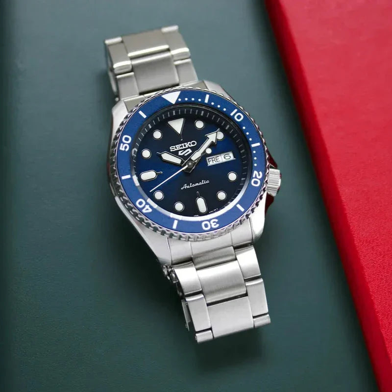 Seiko 5 Sports Automatic Analog Blue Dial Silver Steel Strap Watch For Men - SRPD51K1 wholesalehk.shop