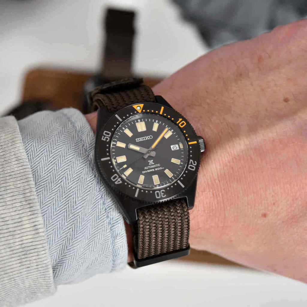 Seiko Prospex Black Series 1965 Limited Edition Black Dial Brown NATO Strap Watch For Men - SPB253J1 wholesalehk.shop