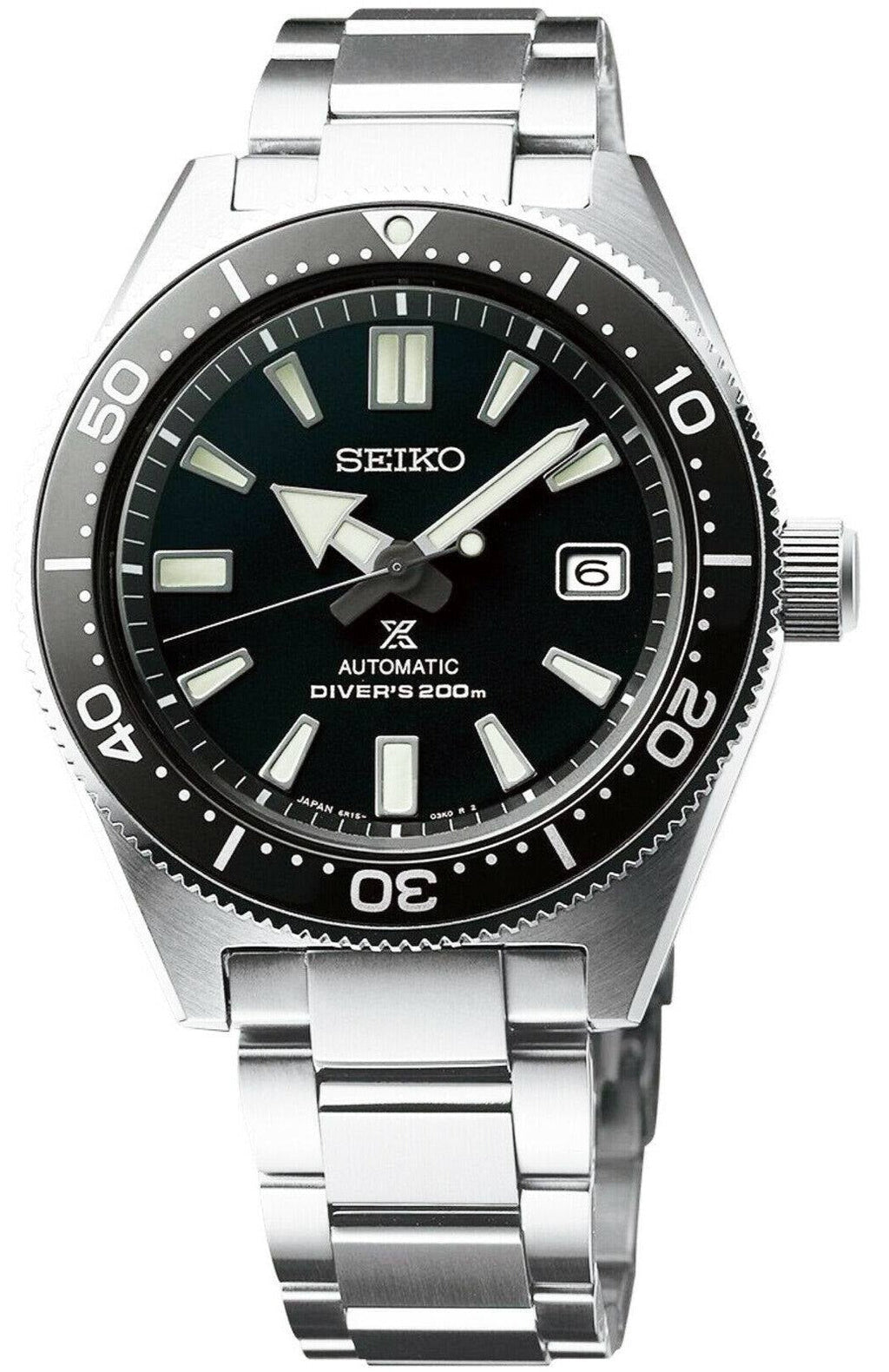 Seiko Prospex Automatic Diver Black Dial Silver Steel Strap Watch For Men - SPB051J1 wholesalehk.shop