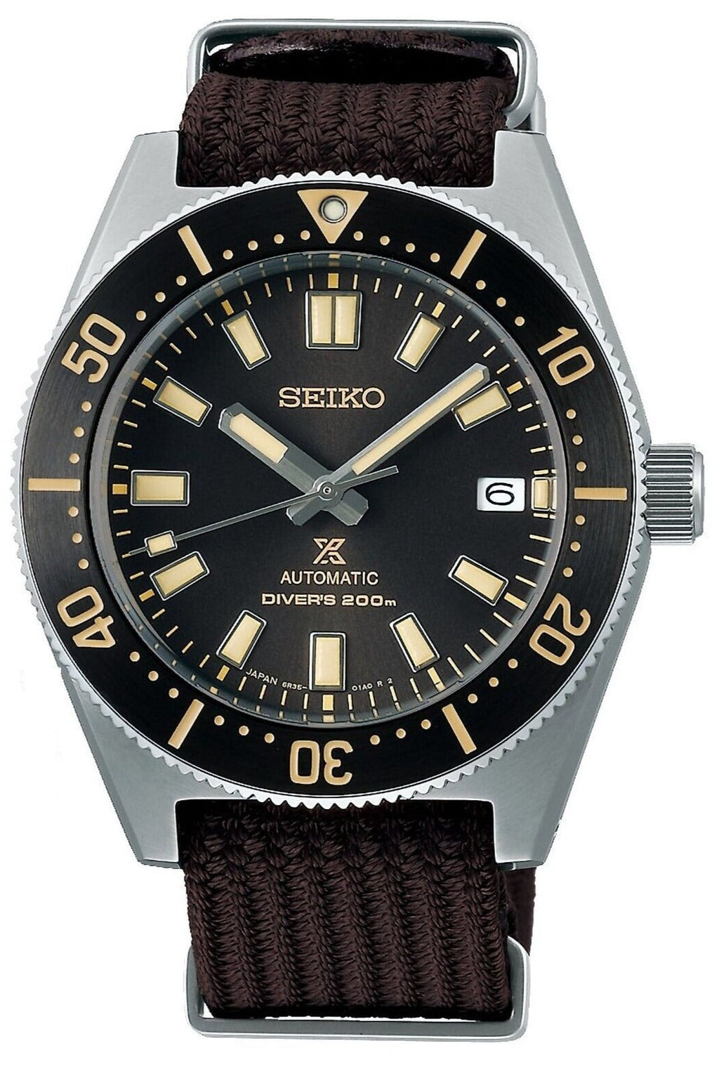 Seiko Prospex 1965 Diver’s Re-Interpretation Automatic Black Dial Brown NATO Strap Watch For Men - SPB239J1 wholesalehk.shop