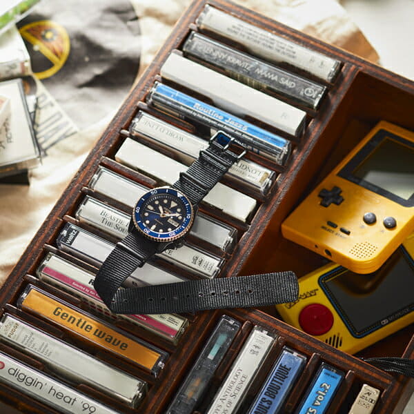 Seiko 5 Sports Automatic Blue Dial Black NATO Strap Watch for Men - SBSA098 wholesalehk.shop