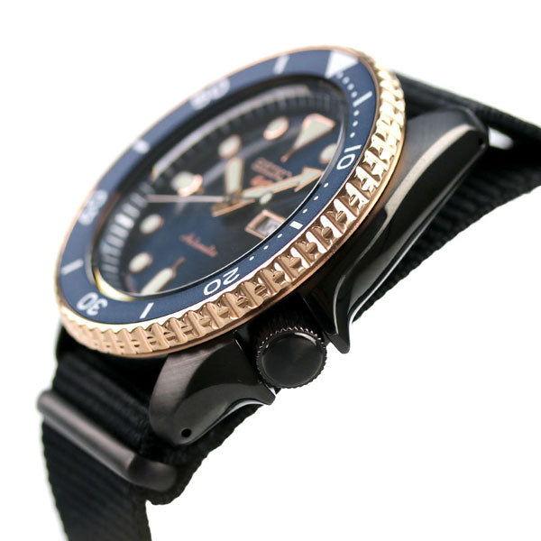 Seiko 5 Sports Automatic Blue Dial Black NATO Strap Watch for Men - SBSA098 wholesalehk.shop
