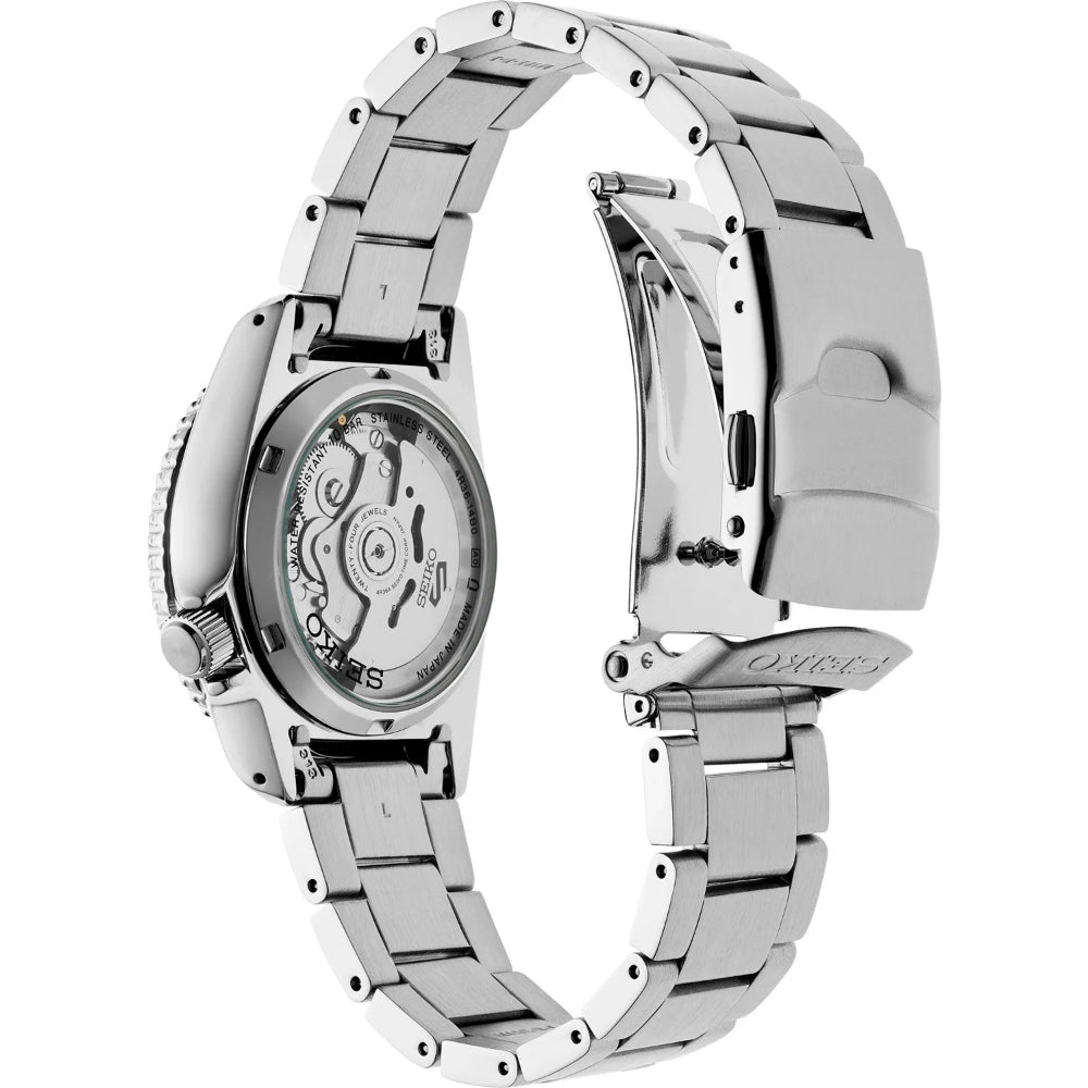 Seiko 5 Sports SKX Automatic Cream Dial Silver Steel Strap Watch For Men - SRPK31K1 wholesalehk.shop