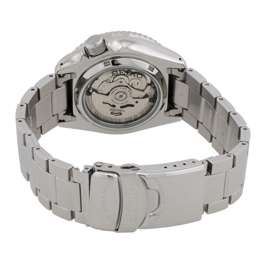 Seiko 5 Sports Double Hurricane Retro Orange Dial Silver Steel Strap Watch For Men - SRPK11K1 wholesalehk.shop