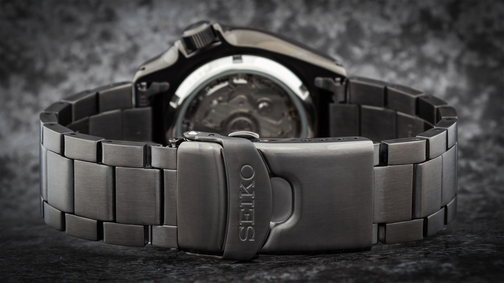 Seiko 5 Sports Automatic Black Dial Black Steel Strap Watch For Men - SRPD65K1 wholesalehk.shop
