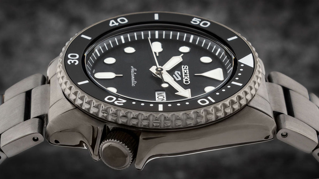 Seiko 5 Sports Automatic Black Dial Black Steel Strap Watch For Men - SRPD65K1 wholesalehk.shop