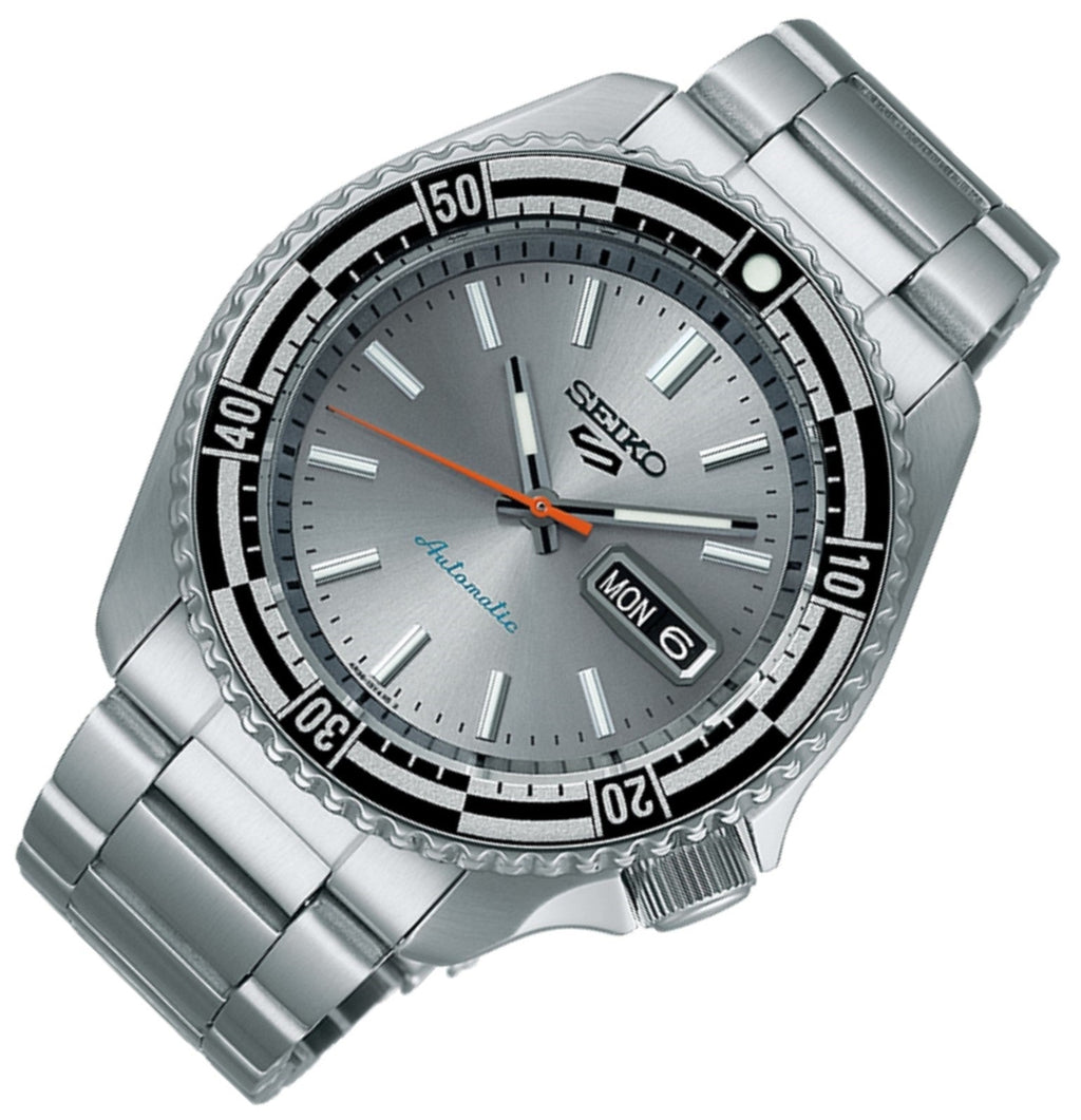 Seiko 5 Sports Special Edition Silver Dial Silver Steel Strap Watch For Men - SRPK09K1 wholesalehk.shop