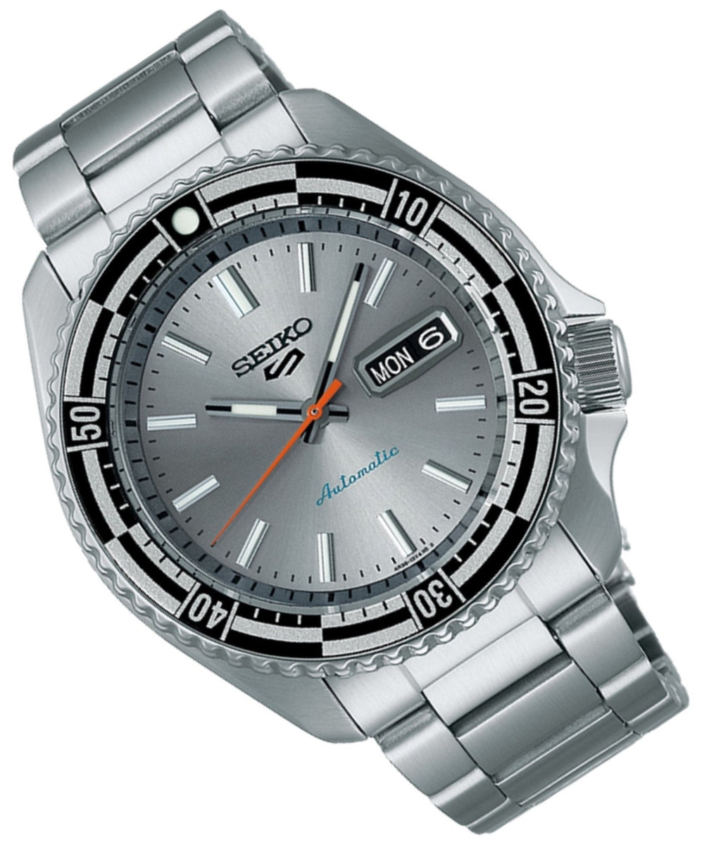 Seiko 5 Sports Special Edition Silver Dial Silver Steel Strap Watch For Men - SRPK09K1 wholesalehk.shop