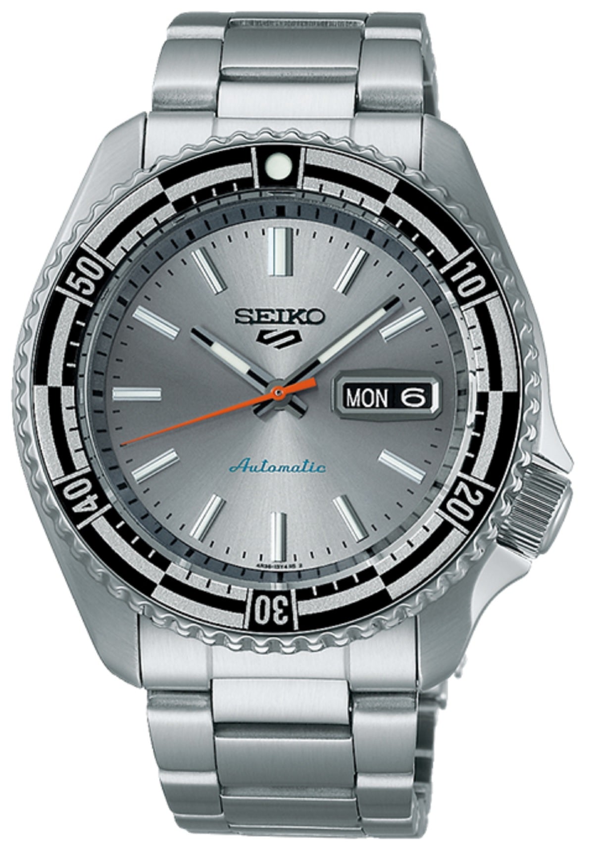 Seiko 5 Sports Special Edition Silver Dial Silver Steel Strap Watch For Men - SRPK09K1 wholesalehk.shop