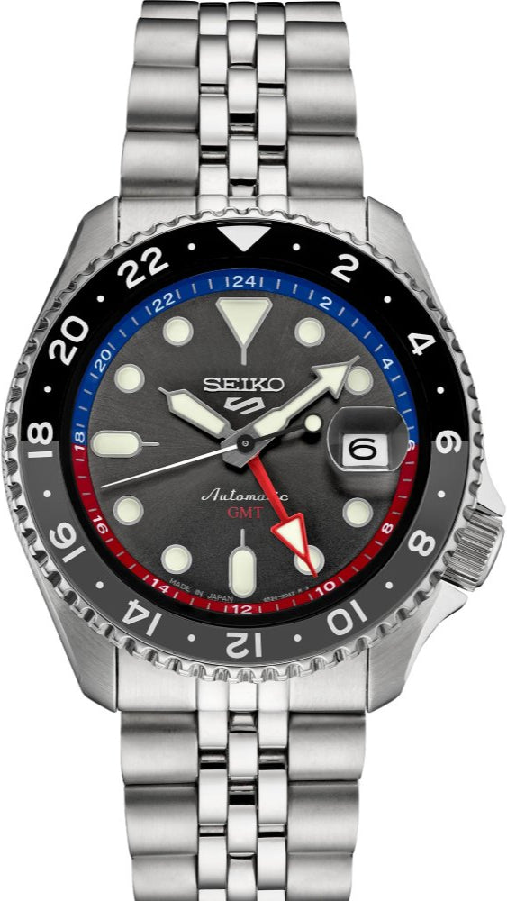 Seiko 5 Sports Special Edition Automatic Grey Dial Silver Steel Strap Watch For Men - SSK019K1 wholesalehk.shop