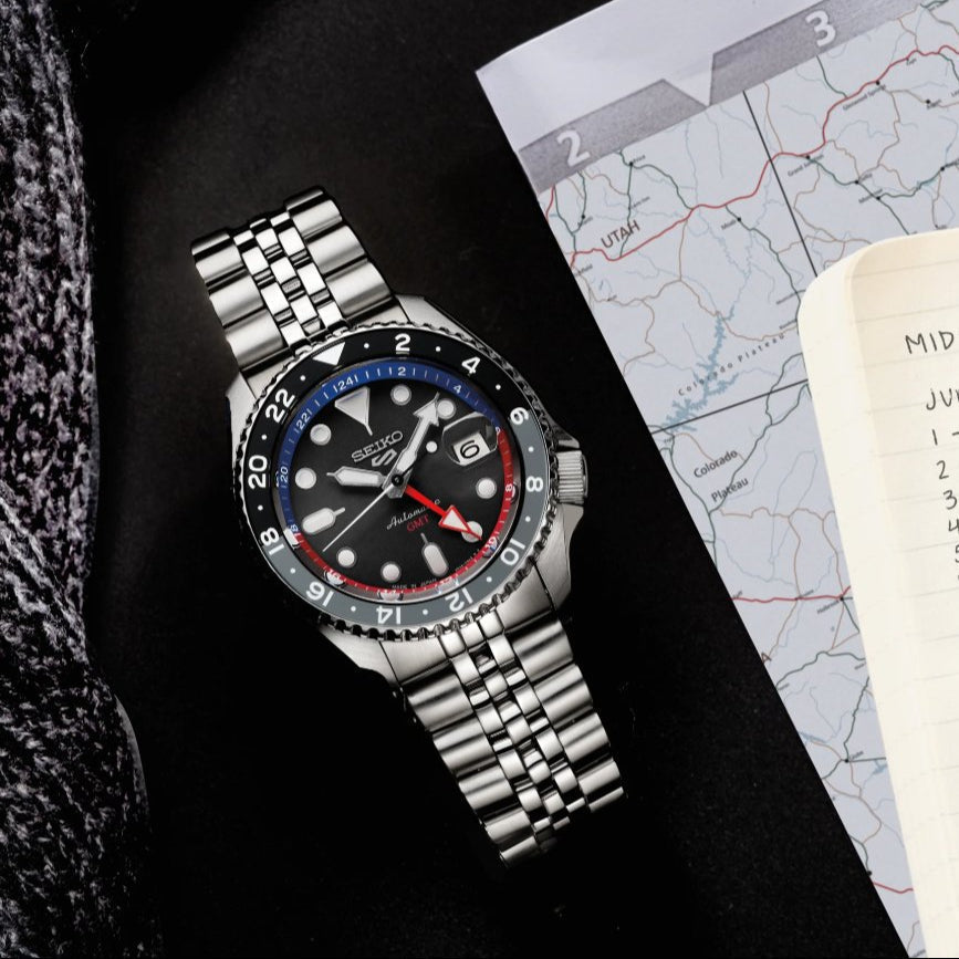 Seiko 5 Sports Special Edition Automatic Grey Dial Silver Steel Strap Watch For Men - SSK019K1 wholesalehk.shop
