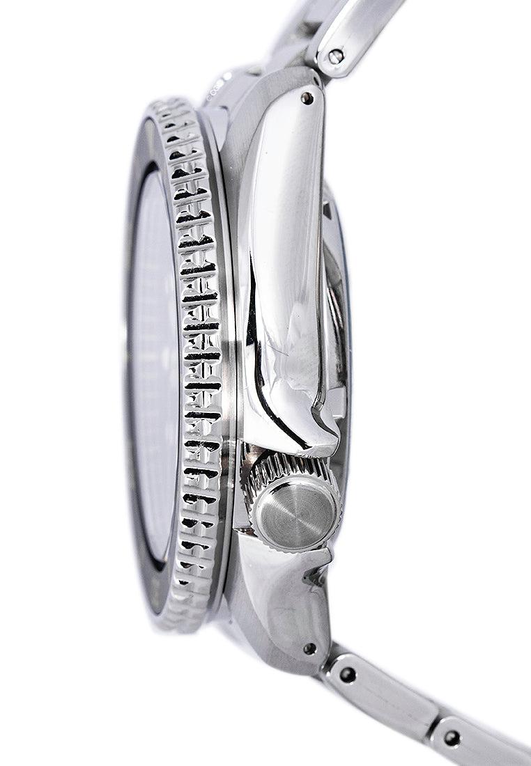 Seiko 5 Sports Automatic Black Dial Silver Steel Strap Watch For Men - SRPD57K1 wholesalehk.shop