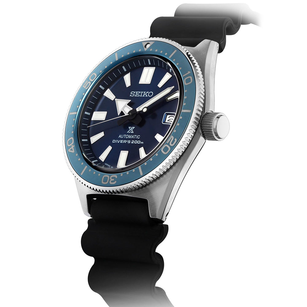 Seiko Prospex Analogue Automatic Diver Blue Dial Black Rubber Strap Watch For Men - SPB053J1 wholesalehk.shop