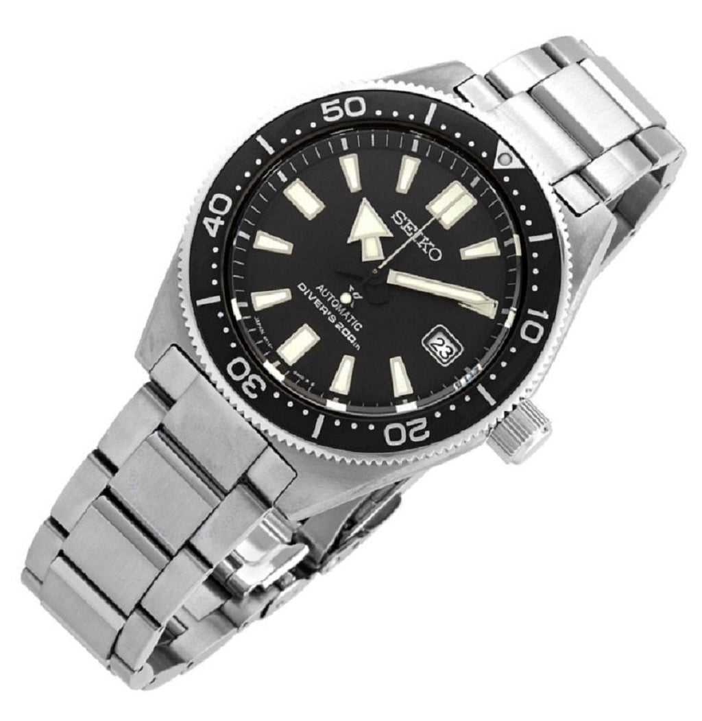 Seiko Prospex Automatic Diver Black Dial Silver Steel Strap Watch For Men - SPB051J1 wholesalehk.shop