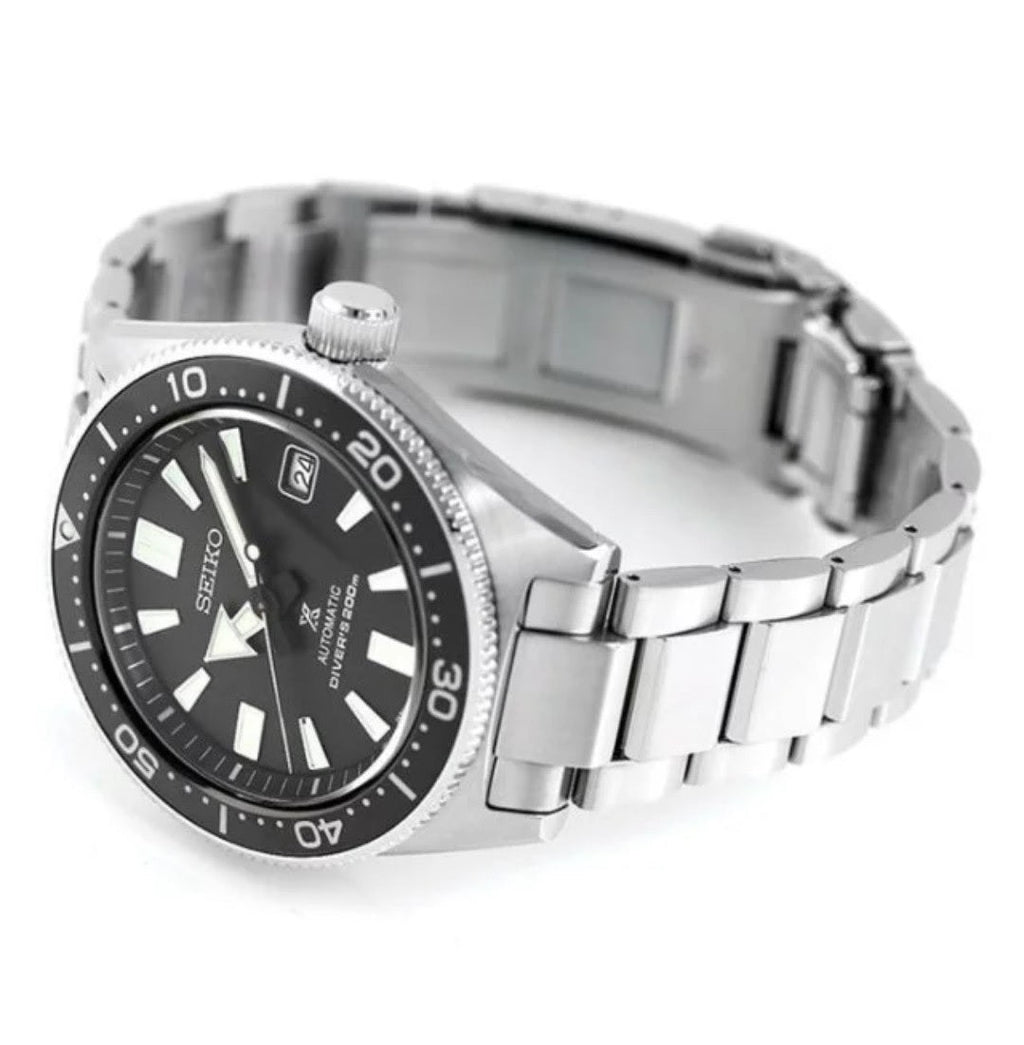Seiko Prospex Automatic Diver Black Dial Silver Steel Strap Watch For Men - SPB051J1 wholesalehk.shop