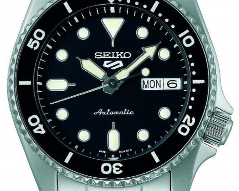 Seiko 5 Sports SKX Automatic Black Dial Silver Steel Strap Watch For Men - SRPK29K1 wholesalehk.shop