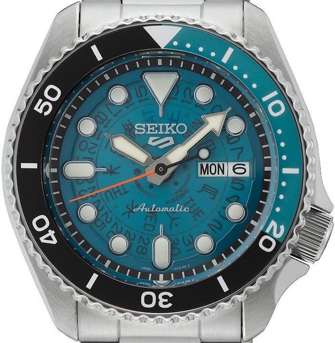 Seiko 5 Sports SKX Skeleton Green Dial Silver Steel Strap Watch For Men - SRPJ45K1 wholesalehk.shop