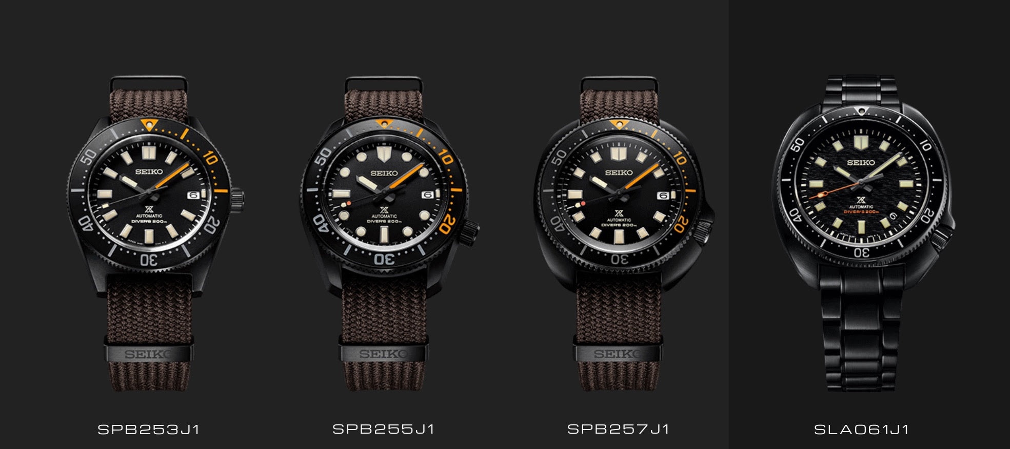 Seiko Prospex Black Series 1965 Limited Edition Black Dial Brown NATO Strap Watch For Men - SPB253J1 wholesalehk.shop