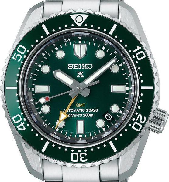 Seiko Prospex GMT Divers Automatic Marine Green Dial Silver Steel Strap Watch For Men - SPB381J1 wholesalehk.shop