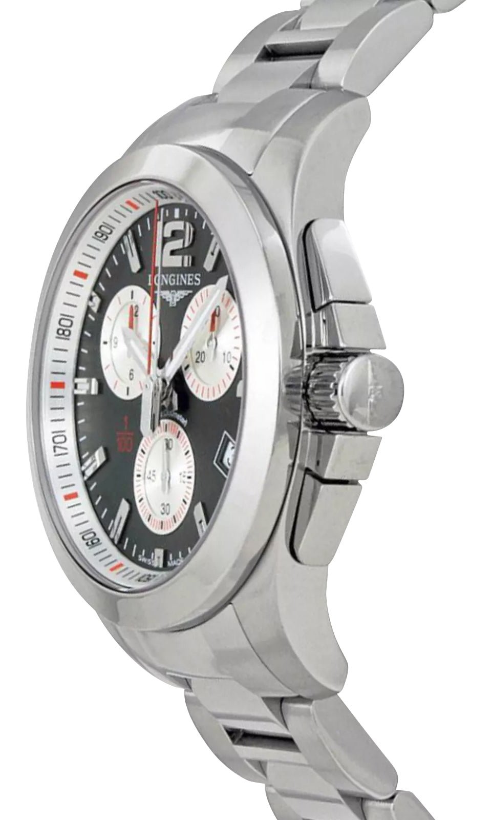 Special Edition Longines Conquest 1/100th Roland Garros Chronograph Stainless Steel Gray Dial Date Divers Quartz Mens Watch L3.700.4.79.6 wholesalehk.shop