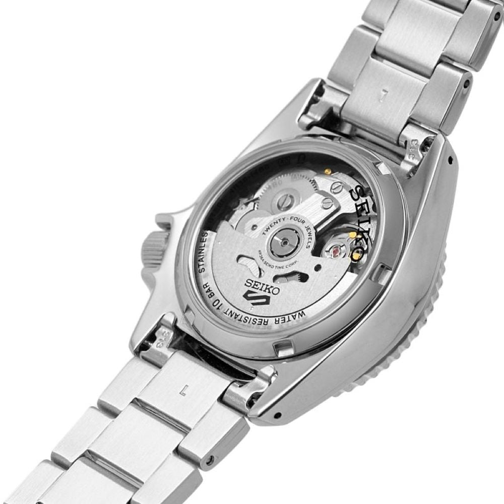 Seiko 5 Sports SKX Automatic Cream Dial Silver Steel Strap Watch For Men - SRPK31K1 wholesalehk.shop