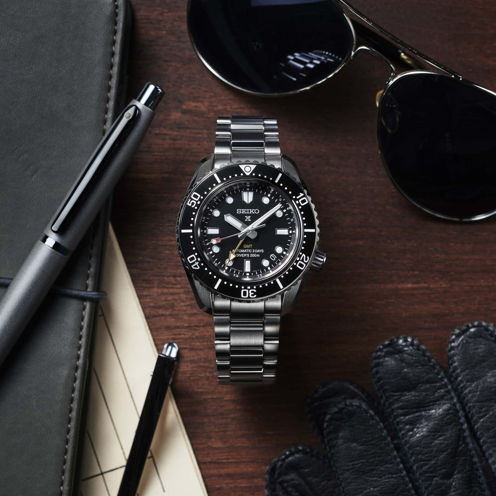 Seiko Prosprex Dark Depths GMT Automatic Black Dial Silver Steel Strap Watch For Men - SPB383J1 wholesalehk.shop