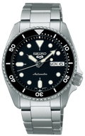 Seiko 5 Sports SKX Automatic Black Dial Silver Steel Strap Watch For Men - SRPK29K1 wholesalehk.shop