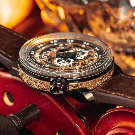 Bomberg BB-01 Automatic Mariachi Skull Men's Brown Watch wholesalehk.shop
