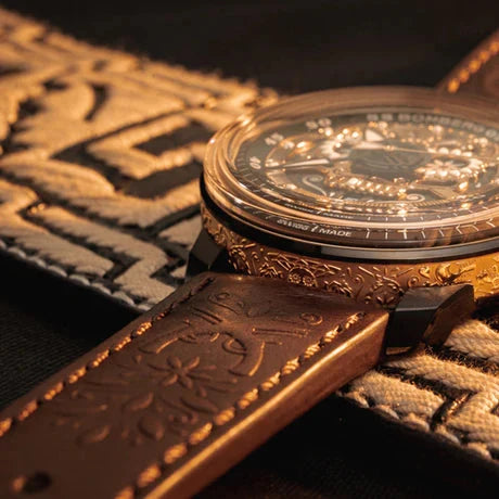 Bomberg BB-01 Automatic Mariachi Skull Men's Brown Watch wholesalehk.shop