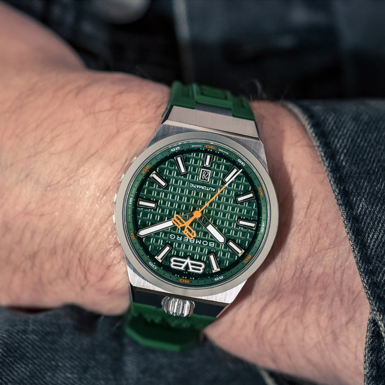 Bomberg Bolt-68 Automatic Neo Metropolis Geneva Men's Green Watch wholesalehk.shop