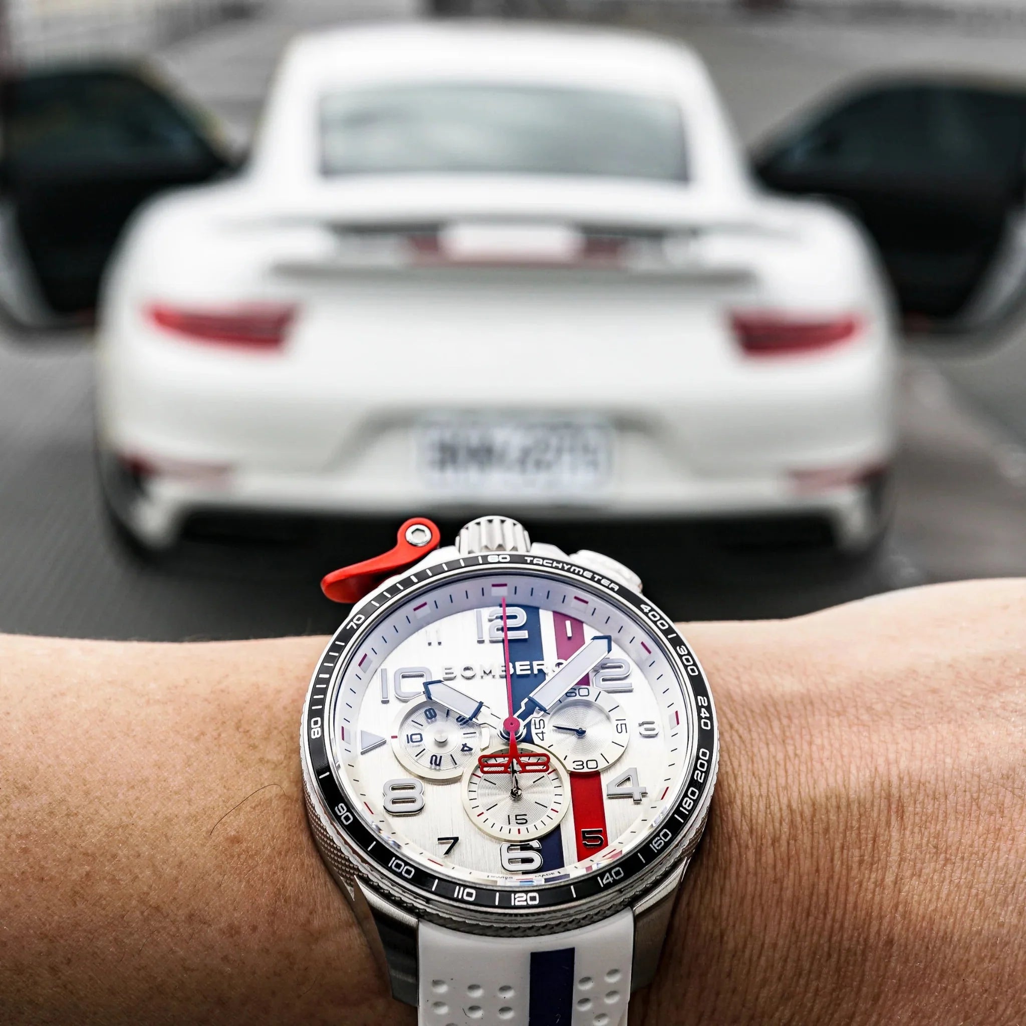 Bomberg Le Mans Men's White Watch wholesalehk.shop