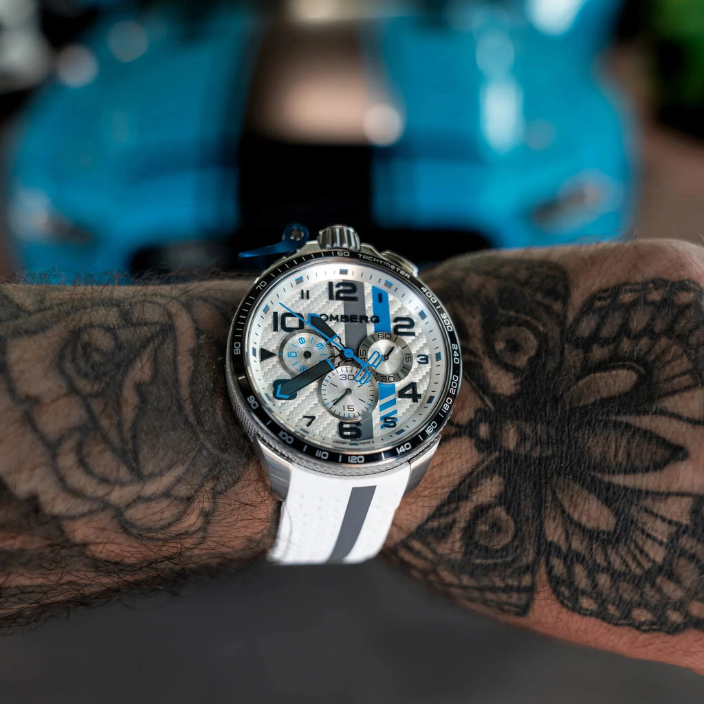 Bomberg Yas Marina Men's White Watch wholesalehk.shop