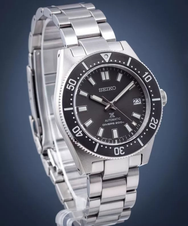 Seiko Prospex 1965 Modern Re Interpretation Automatic Black Dial Silver Steel Strap Watch For Men - SPB143J1 wholesalehk.shop