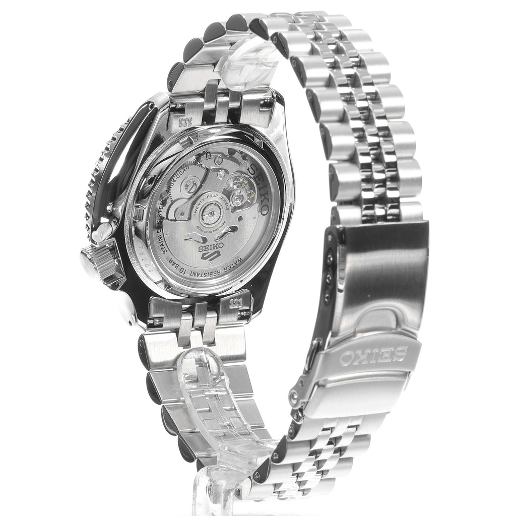 Seiko 5 Sports SKX GMT Automatic Green Dial Silver Steel Strap Watch For Men - SSK035K1 wholesalehk.shop